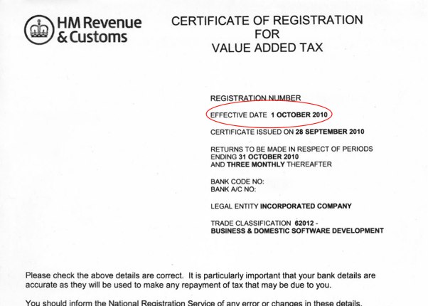 backdated vat registration uk